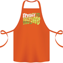 Ecology is Self-Love Climate Change Cotton Apron 100% Organic Orange