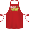 Ecology is Self-Love Climate Change Cotton Apron 100% Organic Red