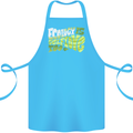 Ecology is Self-Love Climate Change Cotton Apron 100% Organic Turquoise