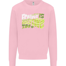 Ecology is Self-Love Climate Change Kids Sweatshirt Jumper Light Pink