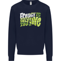 Ecology is Self-Love Climate Change Kids Sweatshirt Jumper Navy Blue