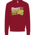 Ecology is Self-Love Climate Change Kids Sweatshirt Jumper Red