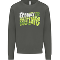 Ecology is Self-Love Climate Change Kids Sweatshirt Jumper Storm Grey