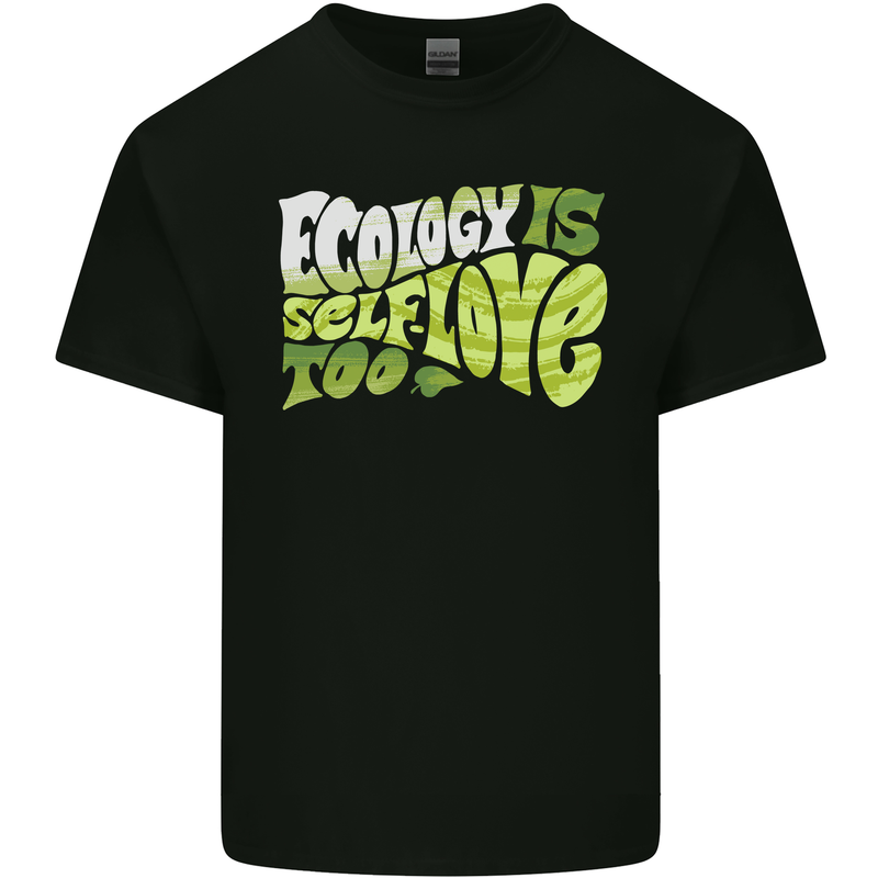 Ecology is Self-Love Climate Change Kids T-Shirt Childrens Black