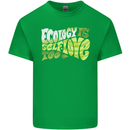 Ecology is Self-Love Climate Change Kids T-Shirt Childrens Irish Green