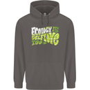 Ecology is Self-Love Climate Change Mens 80% Cotton Hoodie Charcoal
