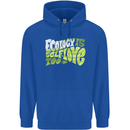 Ecology is Self-Love Climate Change Mens 80% Cotton Hoodie Royal Blue