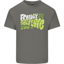 Ecology is Self-Love Climate Change Mens Cotton T-Shirt Tee Top Charcoal