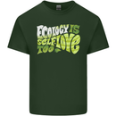 Ecology is Self-Love Climate Change Mens Cotton T-Shirt Tee Top Forest Green