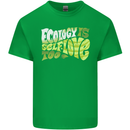 Ecology is Self-Love Climate Change Mens Cotton T-Shirt Tee Top Irish Green