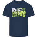 Ecology is Self-Love Climate Change Mens Cotton T-Shirt Tee Top Navy Blue