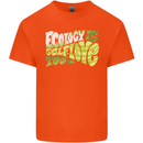 Ecology is Self-Love Climate Change Mens Cotton T-Shirt Tee Top Orange