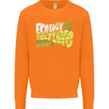 Ecology is Self-Love Climate Change Mens Sweatshirt Jumper Orange