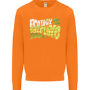 Ecology is Self-Love Climate Change Mens Sweatshirt Jumper Orange