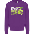 Ecology is Self-Love Climate Change Mens Sweatshirt Jumper Purple