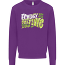 Ecology is Self-Love Climate Change Mens Sweatshirt Jumper Purple