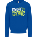 Ecology is Self-Love Climate Change Mens Sweatshirt Jumper Royal Blue