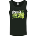 Ecology is Self-Love Climate Change Mens Vest Tank Top Black