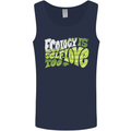 Ecology is Self-Love Climate Change Mens Vest Tank Top Navy Blue