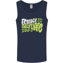 Ecology is Self-Love Climate Change Mens Vest Tank Top Navy Blue