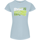 Ecology is Self-Love Climate Change Womens Petite Cut T-Shirt Light Blue