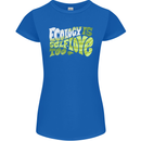 Ecology is Self-Love Climate Change Womens Petite Cut T-Shirt Royal Blue