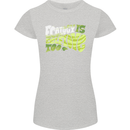 Ecology is Self-Love Climate Change Womens Petite Cut T-Shirt Sports Grey