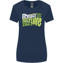 Ecology is Self-Love Climate Change Womens Wider Cut T-Shirt Navy Blue