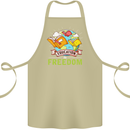 Education Is Freedom Teaching Teacher Cotton Apron 100% Organic Khaki