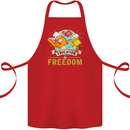 Education Is Freedom Teaching Teacher Cotton Apron 100% Organic Red