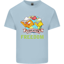 Education Is Freedom Teaching Teacher Kids T-Shirt Childrens Light Blue