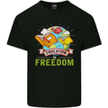 Education Is Freedom Teaching Teacher Mens Cotton T-Shirt Tee Top Black