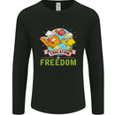 Education Is Freedom Teaching Teacher Mens Long Sleeve T-Shirt Black