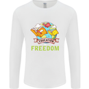 Education Is Freedom Teaching Teacher Mens Long Sleeve T-Shirt White