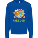 Education Is Freedom Teaching Teacher Mens Sweatshirt Jumper Royal Blue