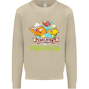 Education Is Freedom Teaching Teacher Mens Sweatshirt Jumper Sand