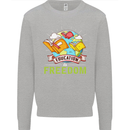 Education Is Freedom Teaching Teacher Mens Sweatshirt Jumper Sports Grey