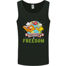 Education Is Freedom Teaching Teacher Mens Vest Tank Top Black