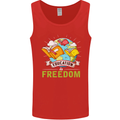 Education Is Freedom Teaching Teacher Mens Vest Tank Top Red
