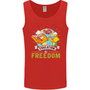 Education Is Freedom Teaching Teacher Mens Vest Tank Top Red