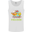 Education Is Freedom Teaching Teacher Mens Vest Tank Top White