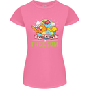 Education Is Freedom Teaching Teacher Womens Petite Cut T-Shirt Azalea