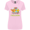 Education Is Freedom Teaching Teacher Womens Wider Cut T-Shirt Light Pink