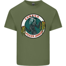 Edward Pizza Hands Funny Food Chef Parody Mens Cotton T-Shirt Tee Top Military Green