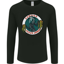 Edward Pizza Hands Funny Food Chef Parody Mens Long Sleeve T-Shirt Black