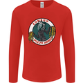 Edward Pizza Hands Funny Food Chef Parody Mens Long Sleeve T-Shirt Red