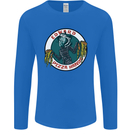 Edward Pizza Hands Funny Food Chef Parody Mens Long Sleeve T-Shirt Royal Blue