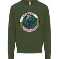 Edward Pizza Hands Funny Food Chef Parody Mens Sweatshirt Jumper Forest Green