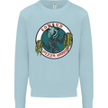 Edward Pizza Hands Funny Food Chef Parody Mens Sweatshirt Jumper Light Blue