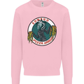 Edward Pizza Hands Funny Food Chef Parody Mens Sweatshirt Jumper Light Pink